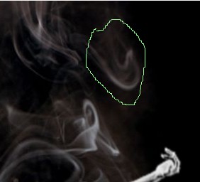 smoke curl selected